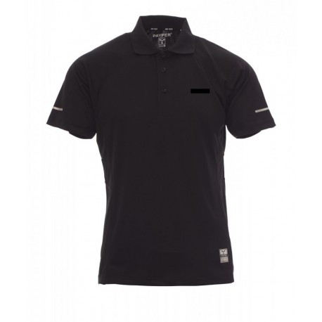 Polo noir SECURITE polyester Polo noir SECURITE polyester
