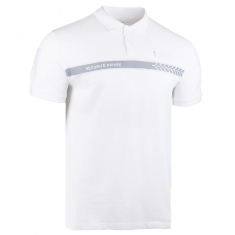 Polo Blanc MC SECURITE PRIVEE