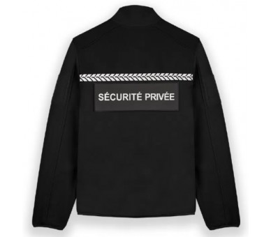 Veste Polaire SECURITÉ PRIVÉE avec bande HV