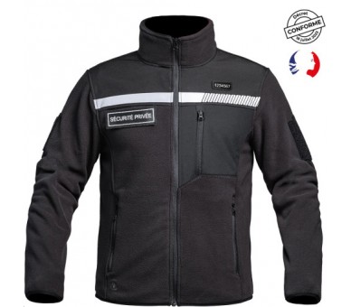 A10 Veste polaire Sécu-one "Sécurité privée" noir A10 Veste polaire Sécu-one "Sécurité privée" noir