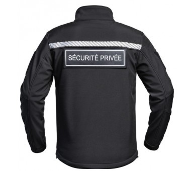 A10 Veste Softshell Sécu-one "Sécurité privée" noir A10 Veste Softshell Sécu-one "Sécurité privée" noir