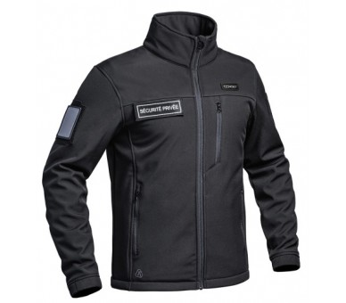 A10 Veste Softshell Sécu-one "Sécurité privée" noir A10 Veste Softshell Sécu-one "Sécurité privée" noir