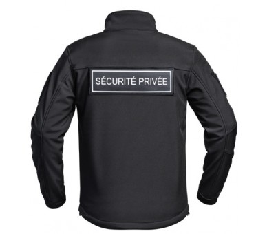 A10 Veste Softshell Sécu-one "Sécurité privée" noir A10 Veste Softshell Sécu-one "Sécurité privée" noir