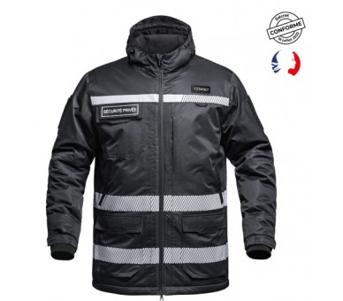 A10 Parka Hardshell Sécu-One "Sécurité privée" HV noir A10 Parka Hardshell Sécu-One "Sécurité privée" HV noir