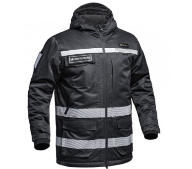 A10 Parka Hardshell Sécu-One "Sécurité privée" HV noir A10 Parka Hardshell Sécu-One "Sécurité privée" HV noir