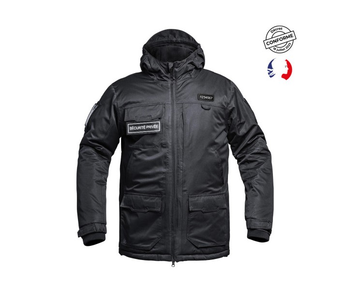 A10 Parka Hardshell Sécu-One "Sécurité privée" noir A10 Parka Hardshell Sécu-One "Sécurité privée" noir