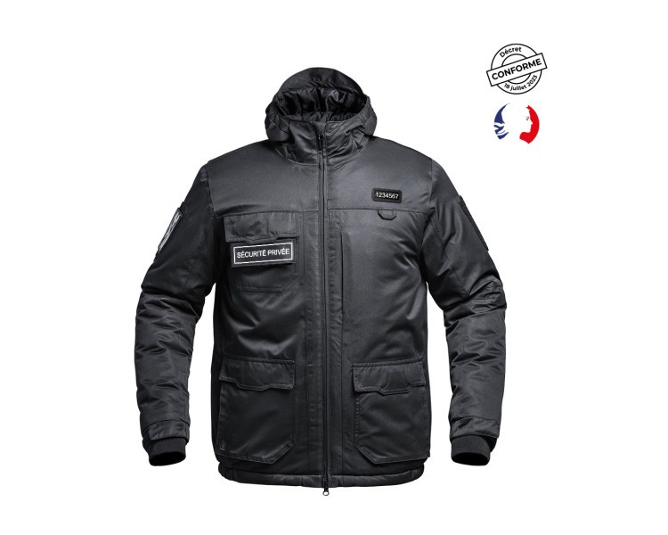 A10 Blouson Hardshell Sécu-One "Sécurité privée" noir A10 Blouson Hardshell Sécu-One "Sécurité privée" noir