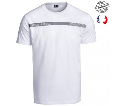 A10 Tee-shirt Sécu-One "Sécurité privée" blanc A10 Tee-shirt Sécu-One "Sécurité privée" blanc