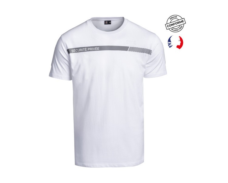 A10 Tee-shirt Sécu-One "Sécurité privée" blanc A10 Tee-shirt Sécu-One "Sécurité privée" blanc