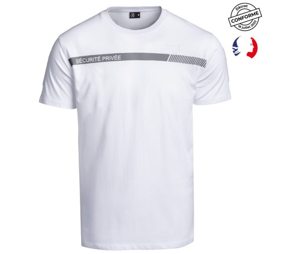 A10 Tee-shirt Sécu-One "Sécurité privée" blanc