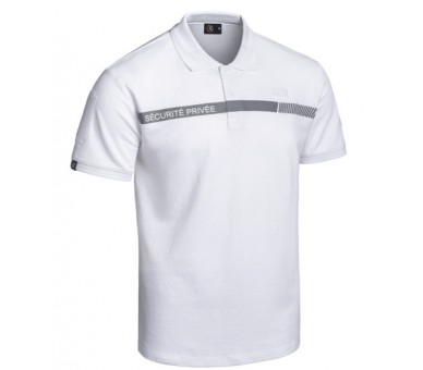 A10 Polo Sécu-One "Sécurité privée" blanc A10 Polo Sécu-One "Sécurité privée" blanc