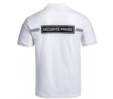 A10 Polo Sécu-One "Sécurité privée" blanc A10 Polo Sécu-One "Sécurité privée" blanc
