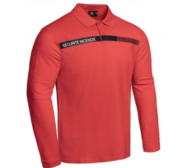 A10 Polo Sécu-One "Sécurité incendie" manches longues rouge A10 Polo Sécu-One "Sécurité incendie" manches longues rouge