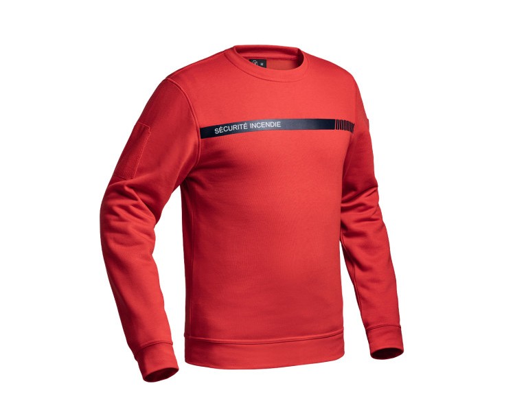 A10 Sweat-shirt Sécu-One "Sécurité incendie" rouge A10 Sweat-shirt Sécu-One "Sécurité incendie" rouge