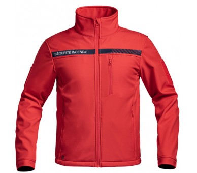 A10 Veste Softshell Sécu-One "Sécurité incendie" rouge A10 Veste Softshell Sécu-One "Sécurité incendie" rouge
