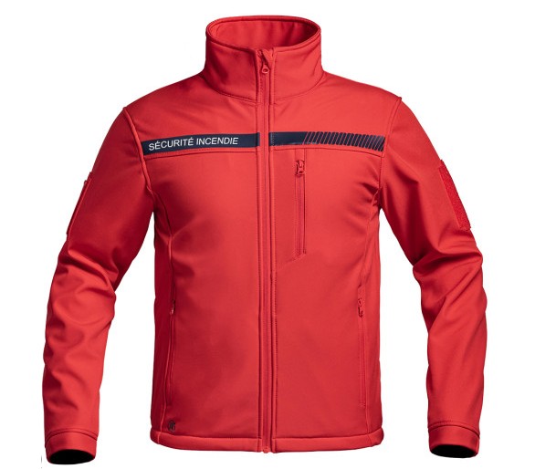 A10 Veste Softshell Sécu-One "Sécurité incendie" rouge A10 Veste Softshell Sécu-One "Sécurité incendie" rouge