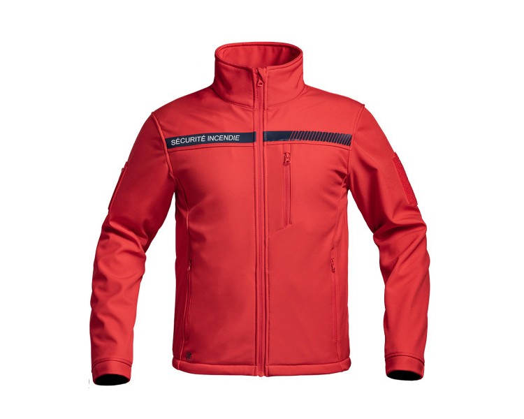 A10 Veste Softshell Sécu-One "Sécurité incendie" rouge A10 Veste Softshell Sécu-One "Sécurité incendie" rouge