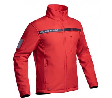 A10 Veste Softshell Sécu-One "Sécurité incendie" rouge A10 Veste Softshell Sécu-One "Sécurité incendie" rouge