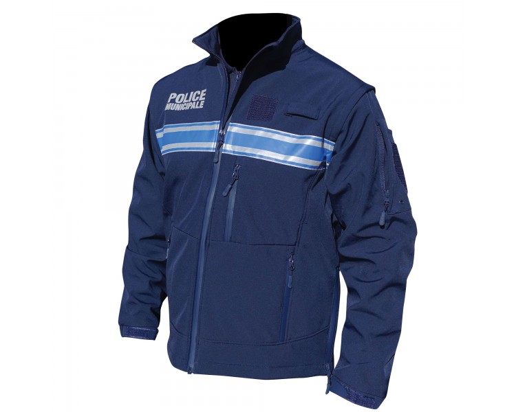 PATROL Blouson softshell "Police municipale" manche amovible PATROL Blouson softshell "Police municipale" manche amovible
