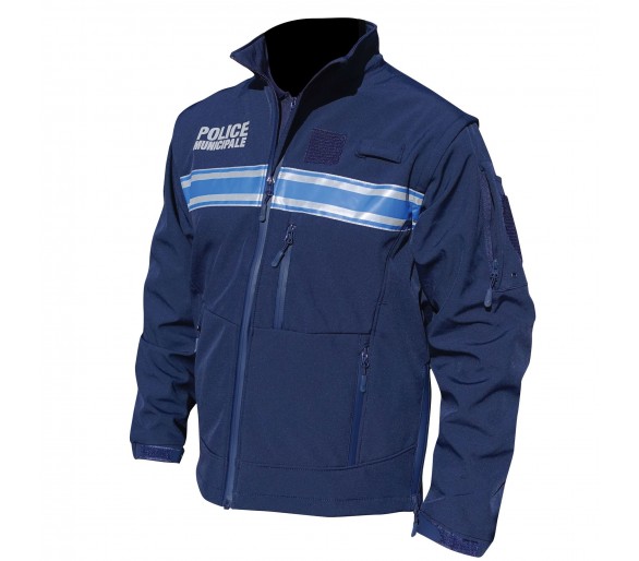 PATROL Blouson softshell "Police municipale" manche amovible