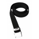 Ceinture noire boucle argent