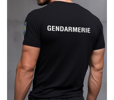 PATROL Tee-shirt Gendarmerie Noir Cooldry