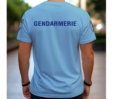 PATROL Tee-shirt Gendarmerie Bleu Cooldry