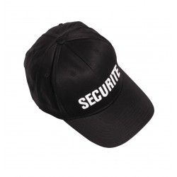 Casquette Baseball noire SECURITE