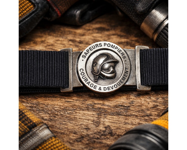 Ceinture toile bleu Casque F1