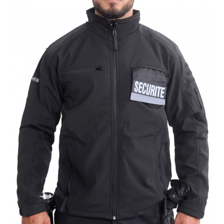 Blouson Softshell noir SECURITE