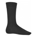 Chaussettes de ville noire Bambou