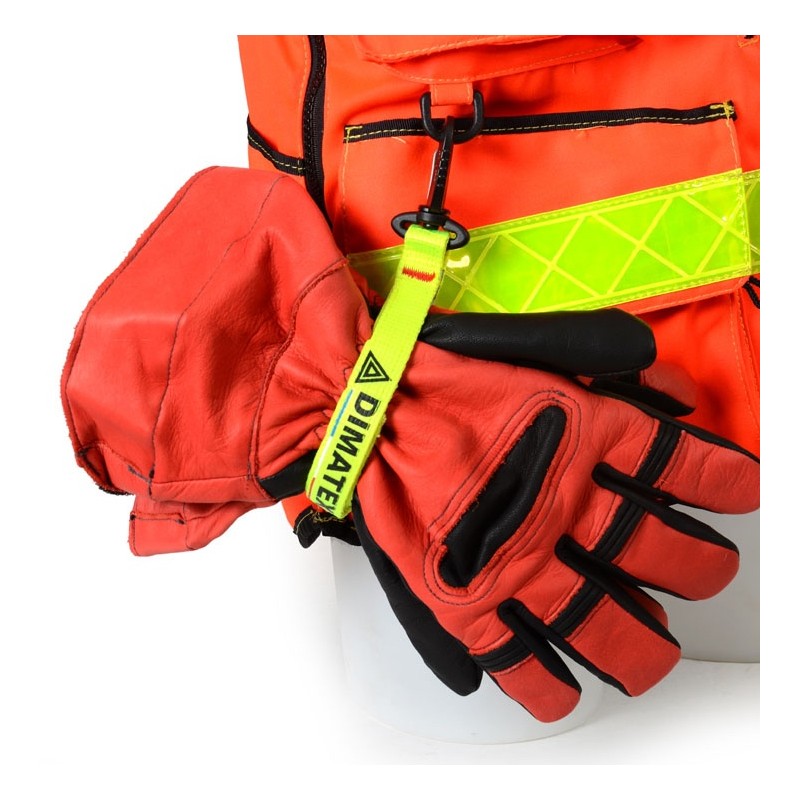 Porte gants jaune