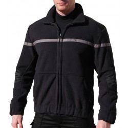 Blouson polaire noir "SECURITE"