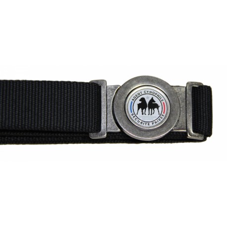 Ceinture toile noire Agent Cynophile