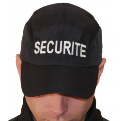 Casquette noire SECURITE