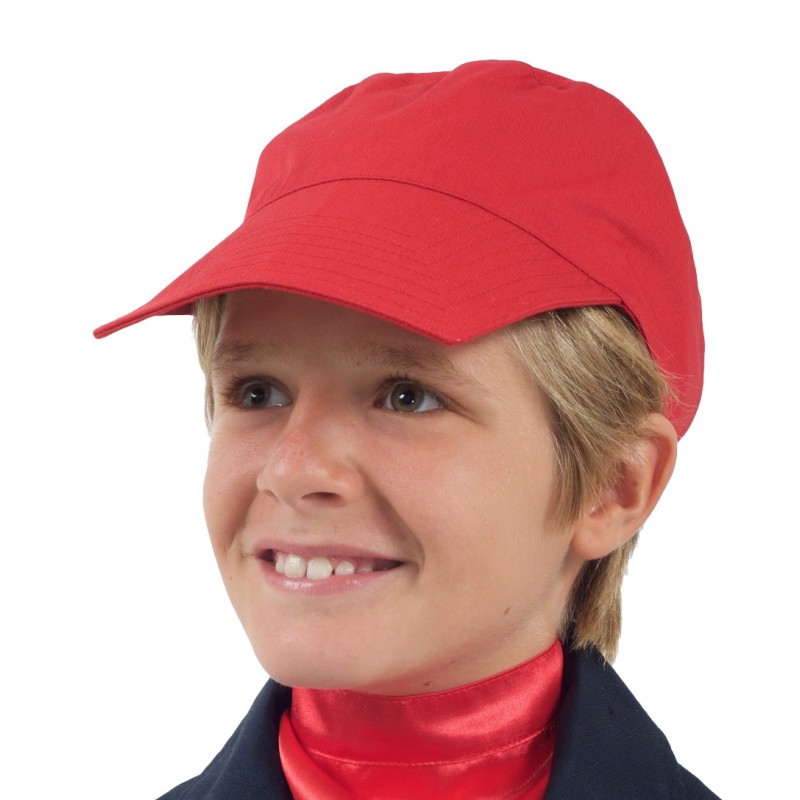 CASQUETTE ROUGE COTON JSP