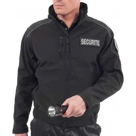 Blouson softshell SECURITE noir