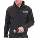 Blouson SoftShell SECURITE noir