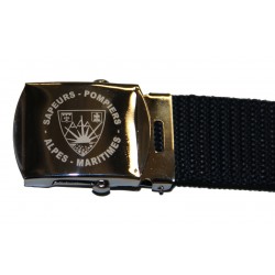 Ceinture polypro marine Gravée SDIS 06