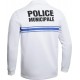 Polo blanc ML Police Municipale