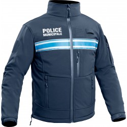 Veste softshell marine Police municipale