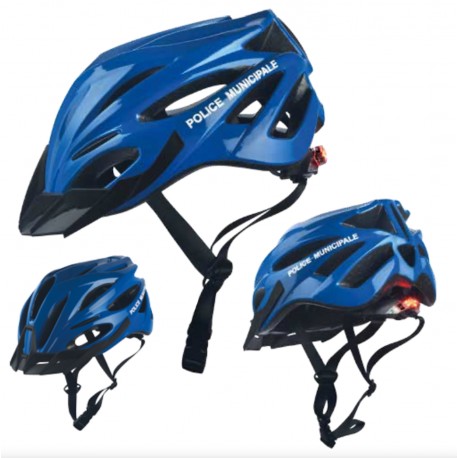 Casque VTT avec éclairage LED Bleu foncé (SANS MARQUAGE)